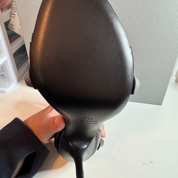 BALENCIAGA CAGOLE 110MM SANDAL IN BLACK - Picture 4 of 7